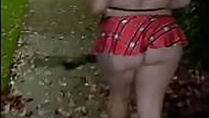Halloween outfit in public make's him hard and fuck's me like a slut