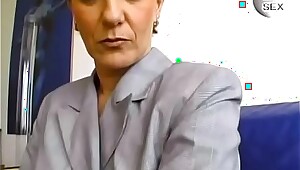 Kinky Pierced Granny Masturbates
