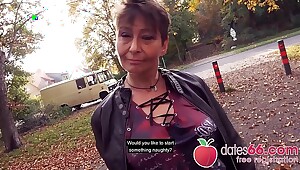 UGLY and OLD - MILF, almost GRANNY public fuck & no regrets Rubina